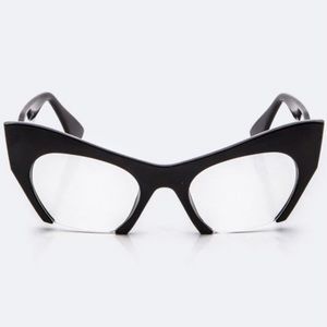 Black Retro Cateye Frames